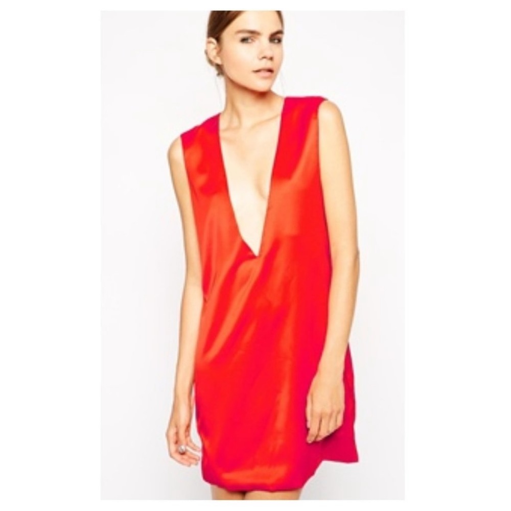 Solace London Orange Aurora Dress